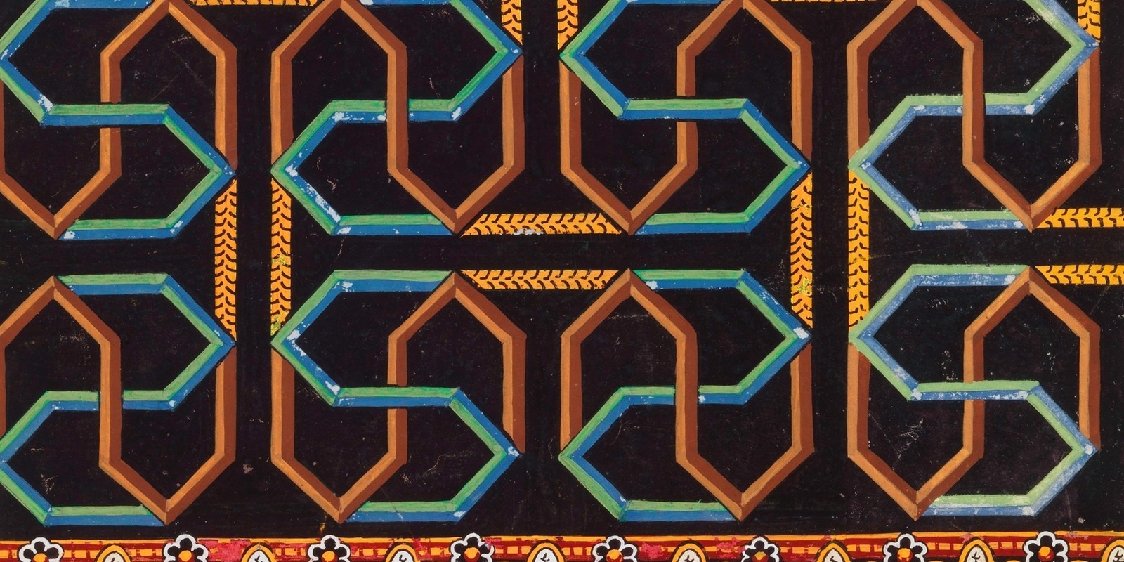 Geometric maze pattern