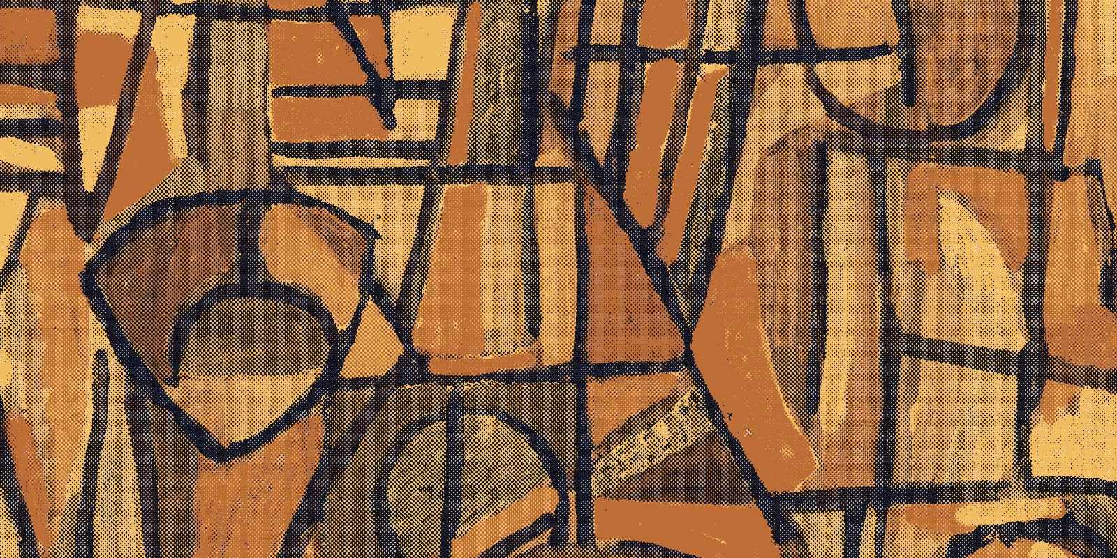 Colorful geometric abstract composition