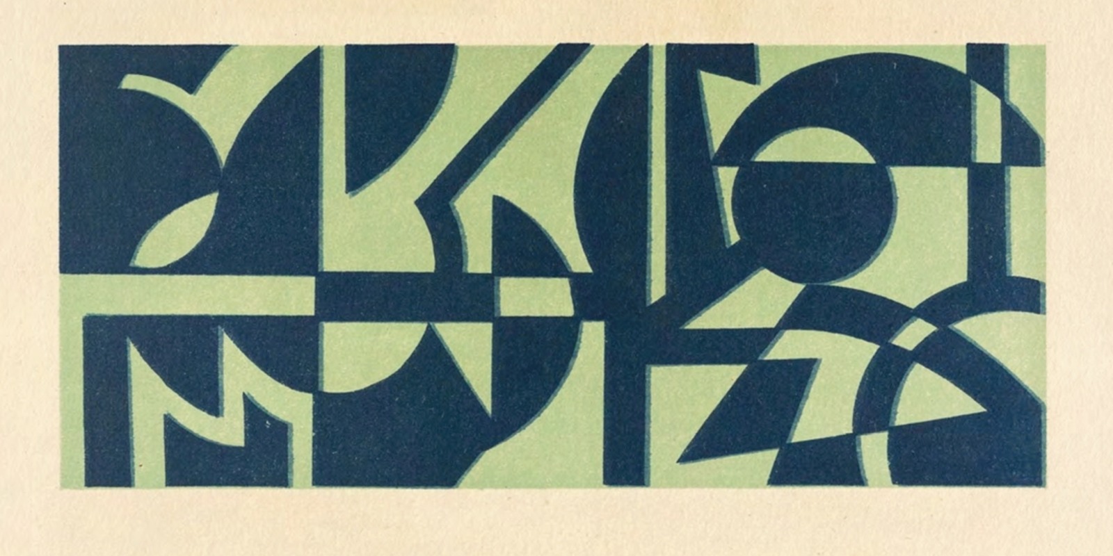Blocky abstract cipher pattern