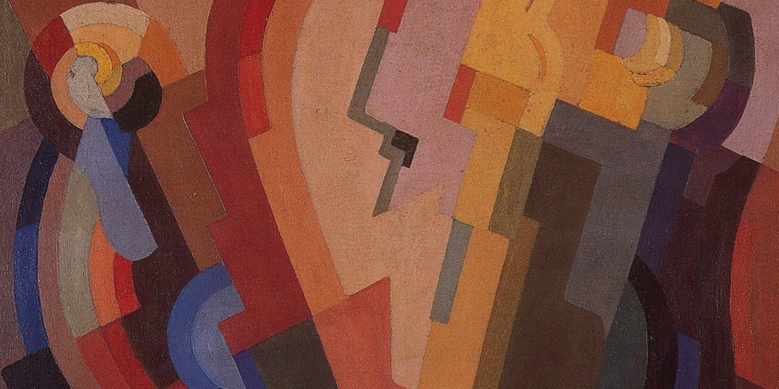 Painterly abstract composition