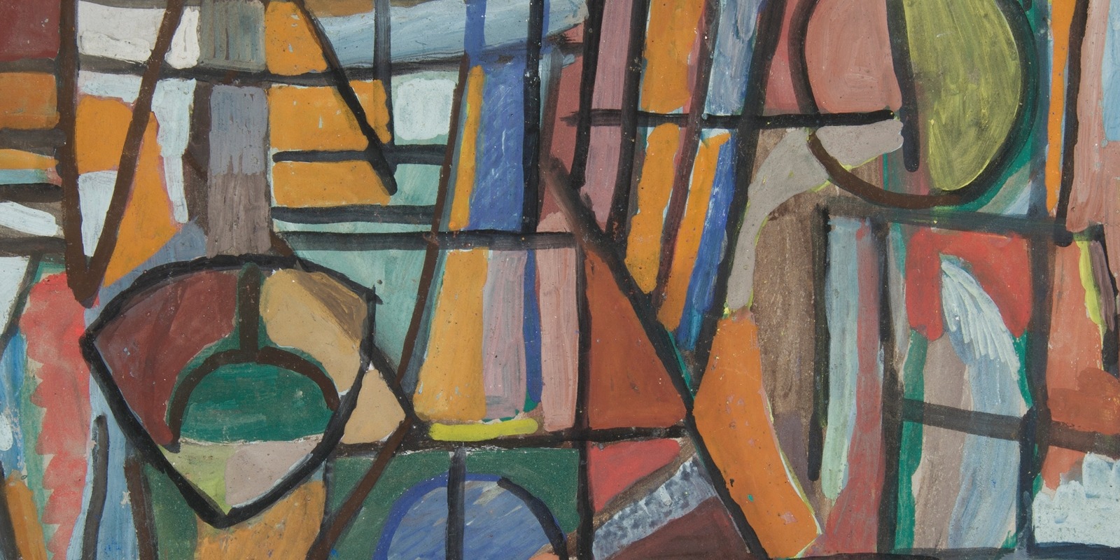 Geometric abstract composition by Sasza Blonder